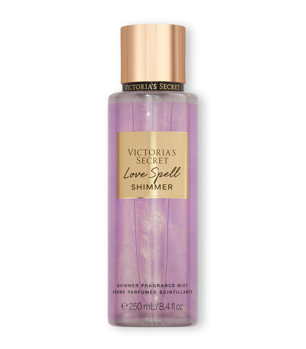 Victoria's Secret Love Spell Shimmer Mist bottle showing subtle daily fragrance
