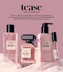 Victoria's Secret Noir Tease shelf display on vanity for quick pickup.