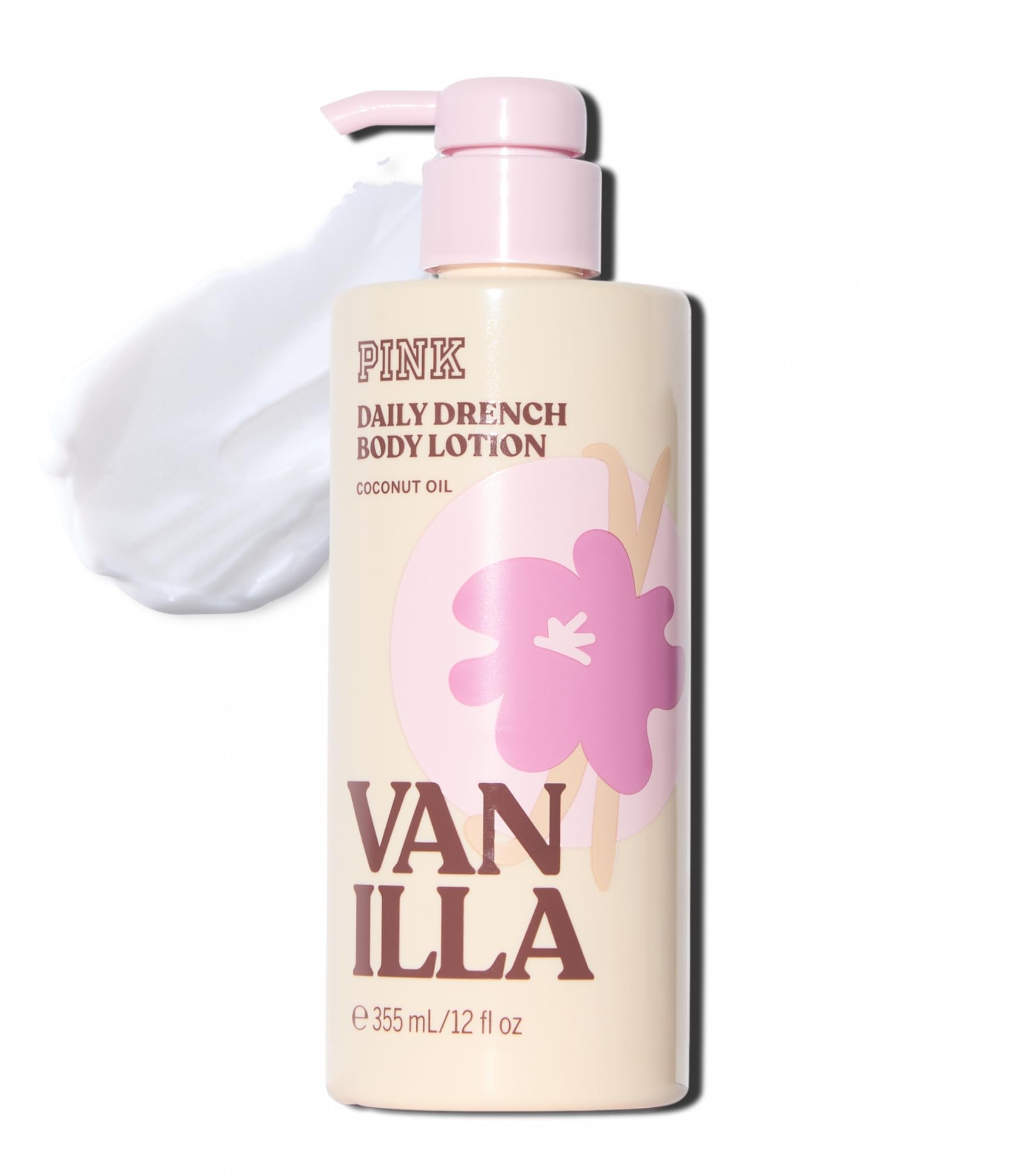 Victoria's Secret PINK Vanilla Body Lotion bottle delivers quick hydration.