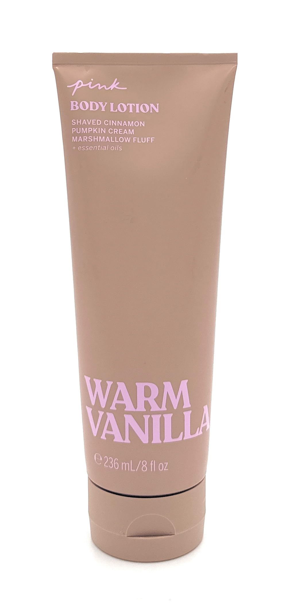 Victoria's Secret Pink Body Lotion bottle with warm vanilla scent for daily hydration.