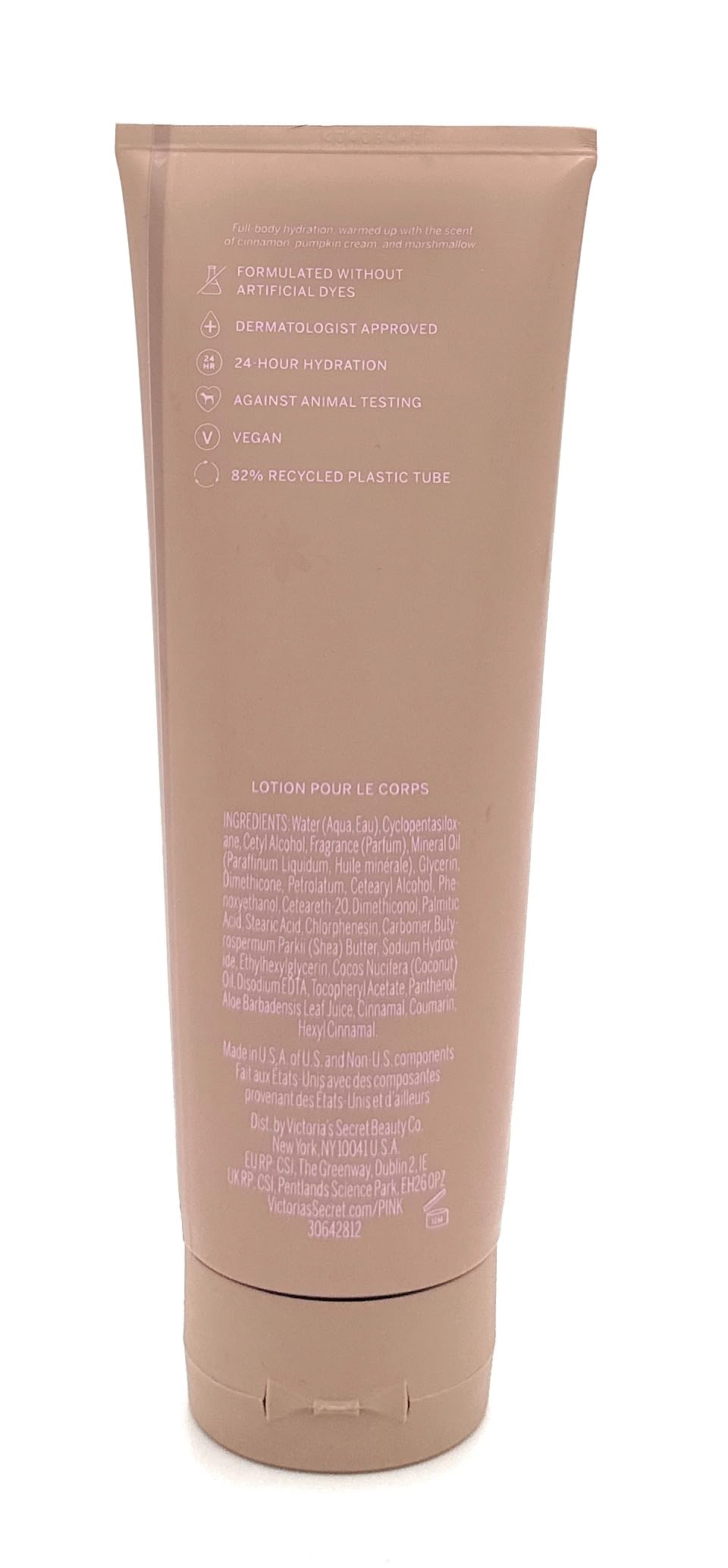 Victoria's Secret Pink packaging front with warm vanilla scent.