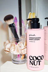 Victoria's Secret Pink Coco lotion on skin delivers a soft glow and lasting moisture.