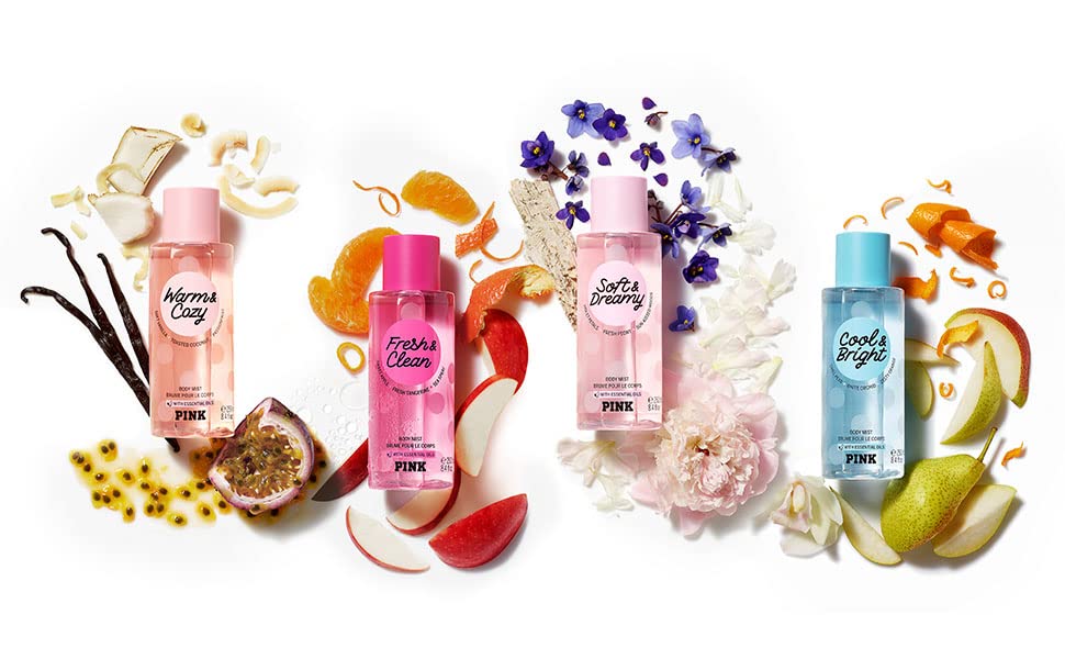Victoria's Secret Pink Fresh & Clean Mist close-up for quick on-the-go refresh.