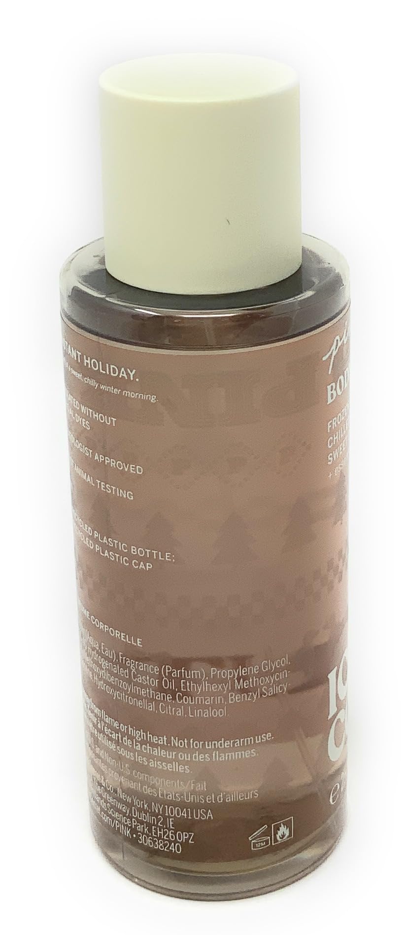 Victoria's Secret PINK Iced Coconut packaging closeup, gift-ready design