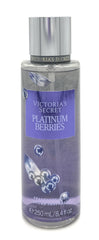 Victoria's Secret Platinum Berries body mist bottle for everyday wear.