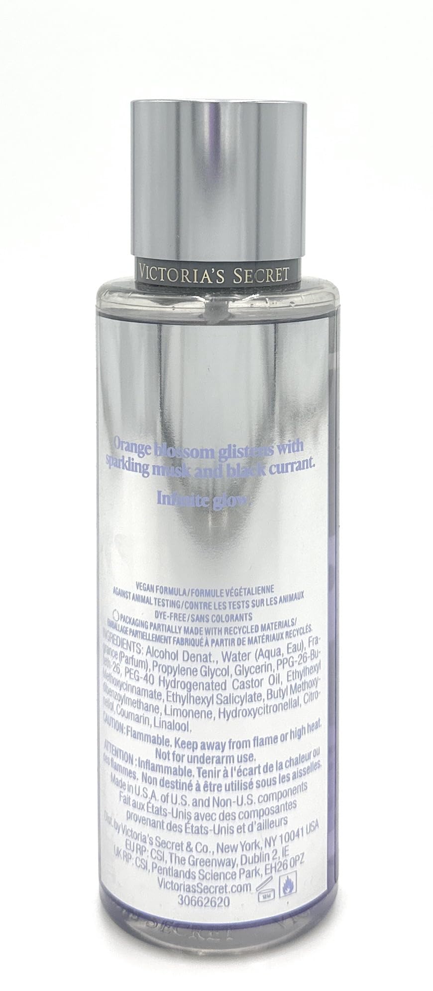 Victoria's Secret Platinum Berries packaging and bottle designed for versatile daily use.