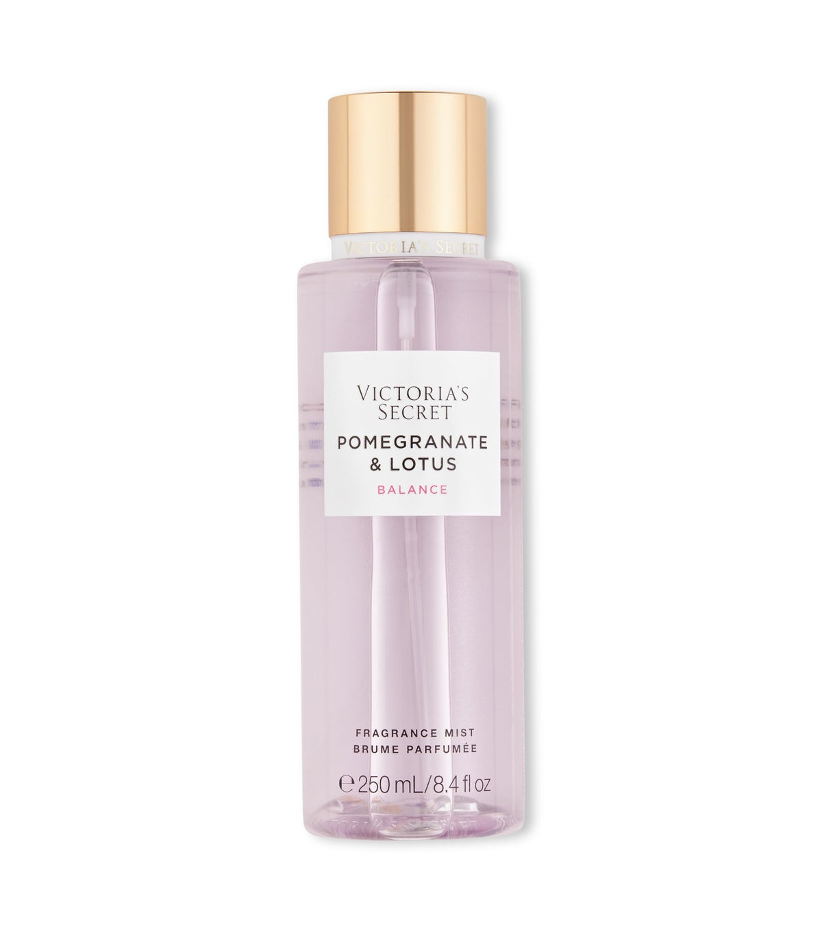 Victoria's Secret Pomegranate and Lotus bottle front for a fresh daily scent.