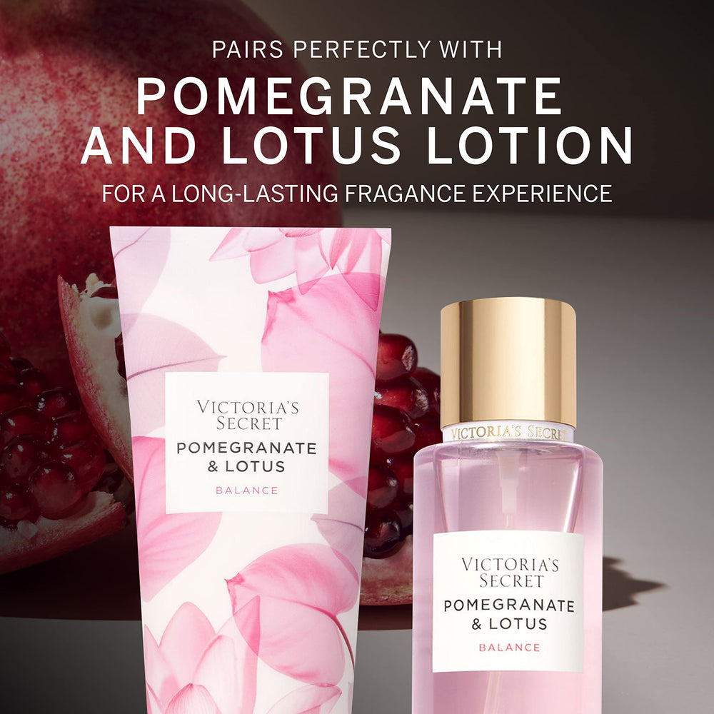 Victoria's Secret Pomegranate and Lotus pairing with lotion for longer-lasting scent.