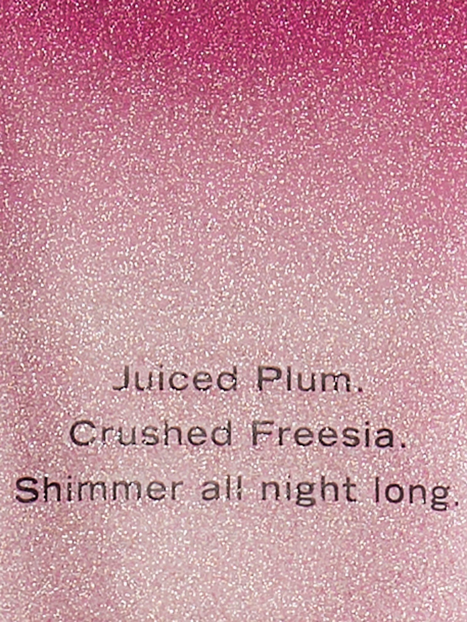Victoria's Secret Pure Seduction Shimmer lotion texture close-up highlighting smooth application.