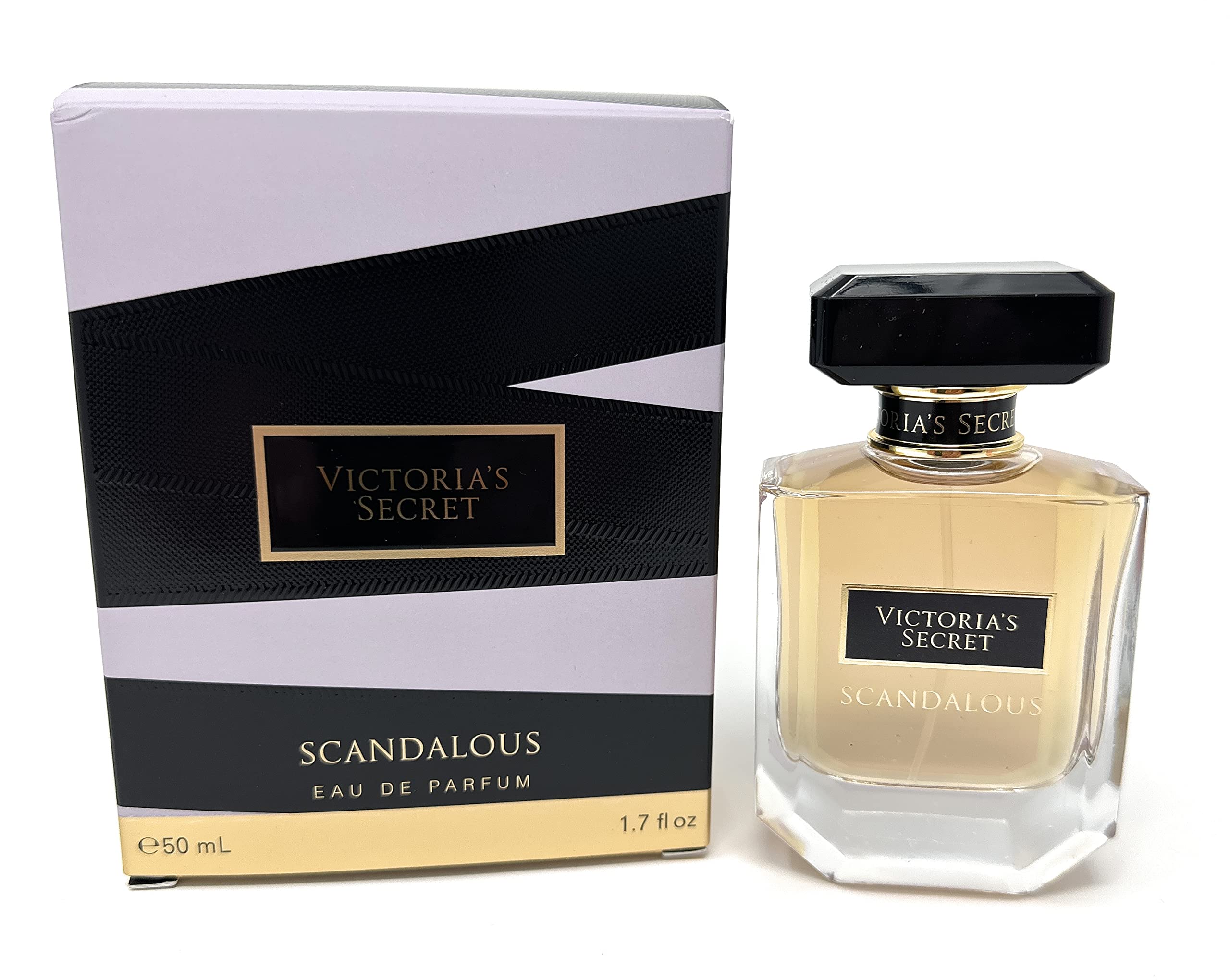 Victoria's Secret Scandalous EDP purple bottle front, bold fruity-floral fragrance.
