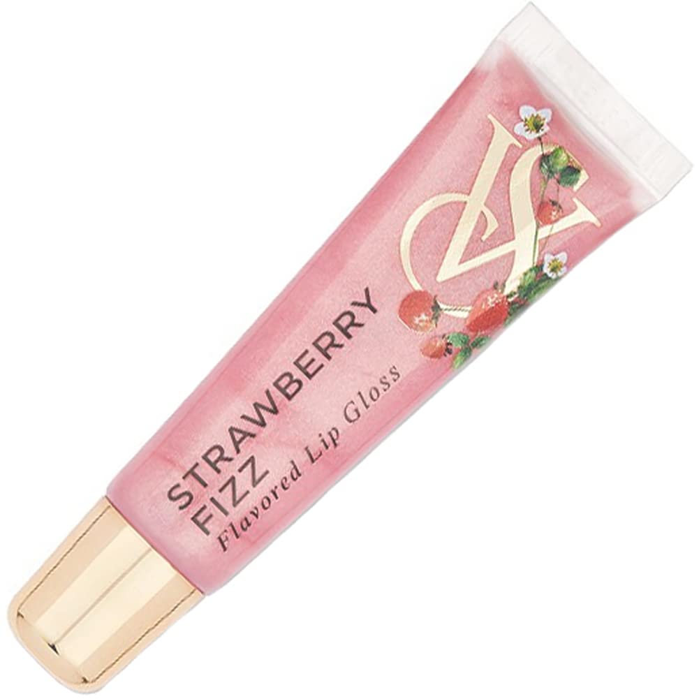Victoria's Secret Strawberry Fizz lip gloss cap close-up with glossy shine
