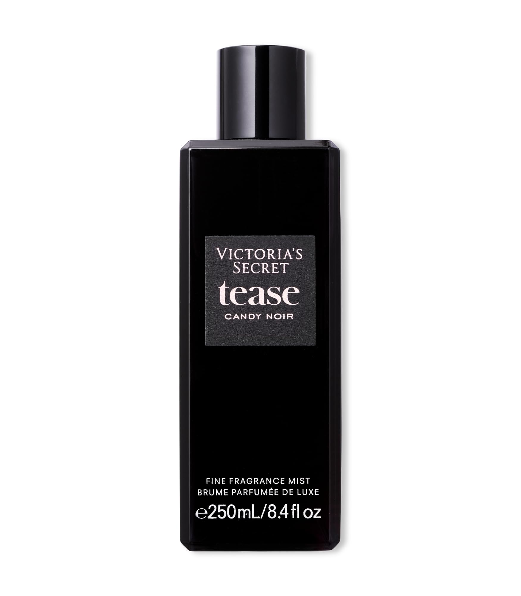 Victoria's Secret Tease Candy Noir bottle shown with a bold gourmand vibe for everyday wear.