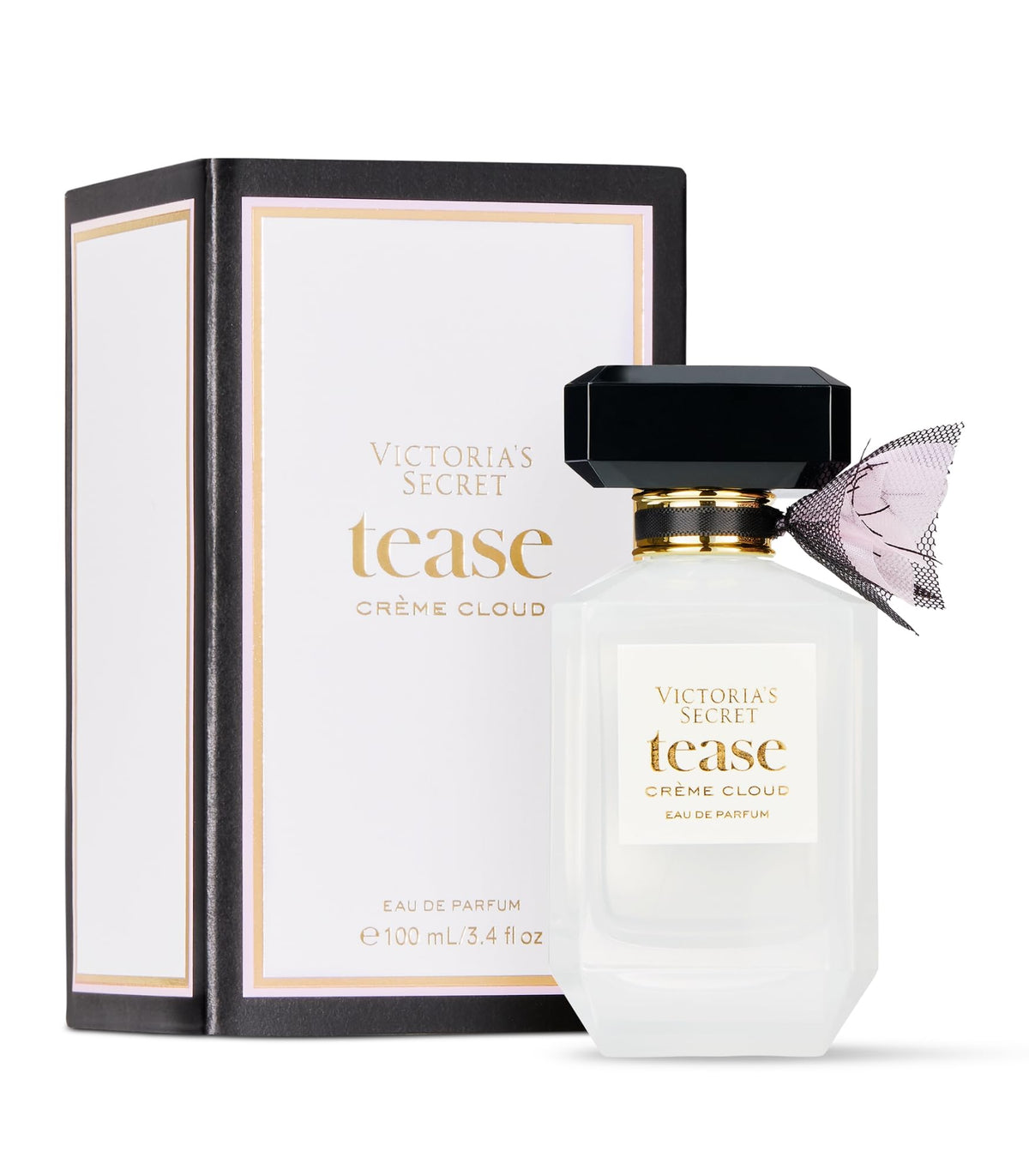 Victoria's Secret Tease Creme Cloud bottle showcases an airy gourmand fragrance.