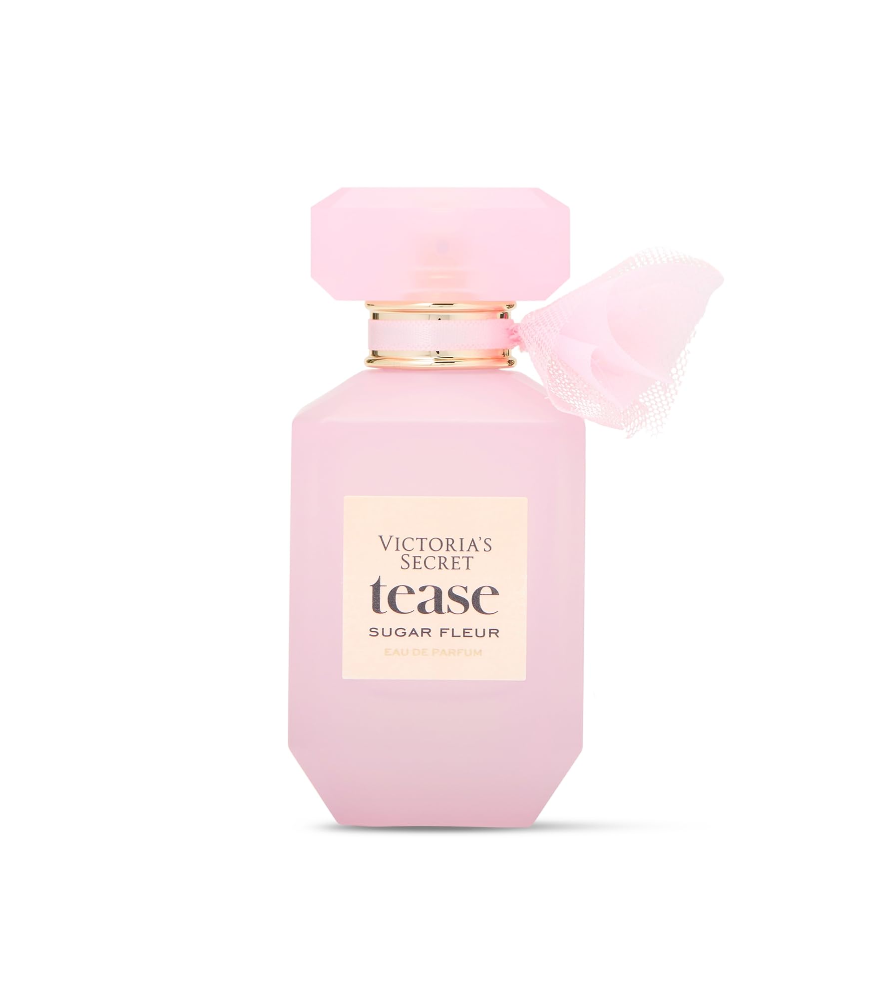 Victoria's Secret Tease Sugar Fleur bottle side, balanced sweetness with warmth.