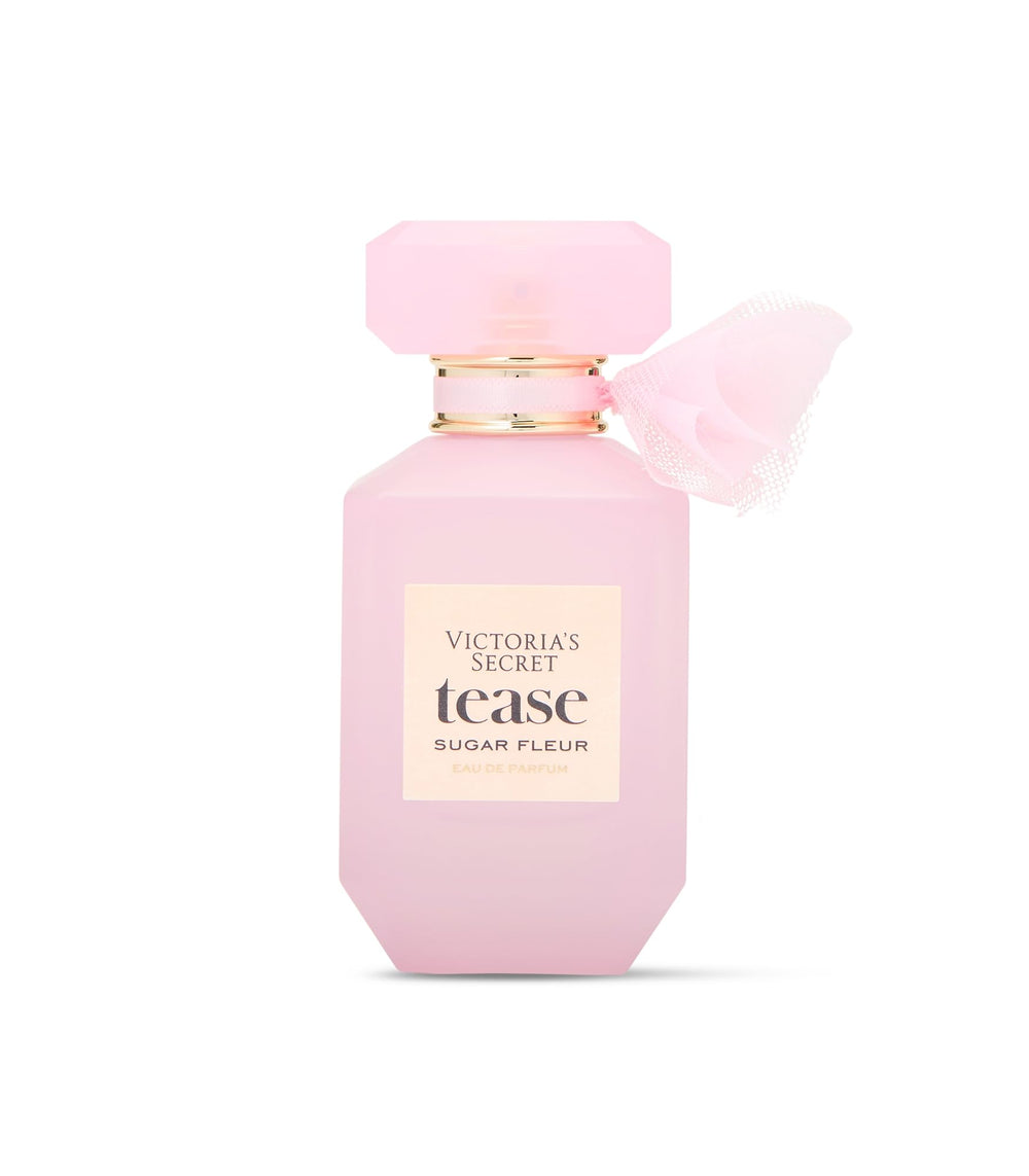 Victoria's Secret Tease Sugar Fleur bottle side, balanced sweetness with warmth.