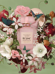 Tease Sugar Fleur pink caramel note adds warmth and subtle sweetness.