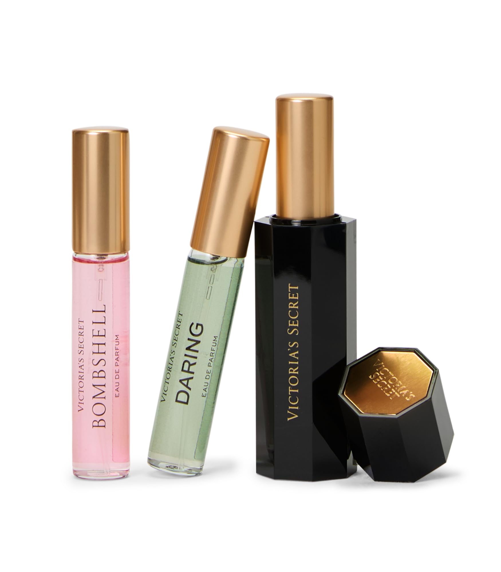 Victoria's Secret Bare travel bottle, woody floral profile for daily wear.