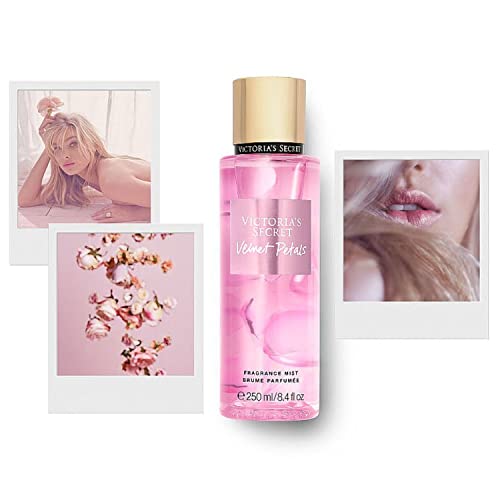 Victoria's Secret Velvet Petals bottle design with soft pink accents.