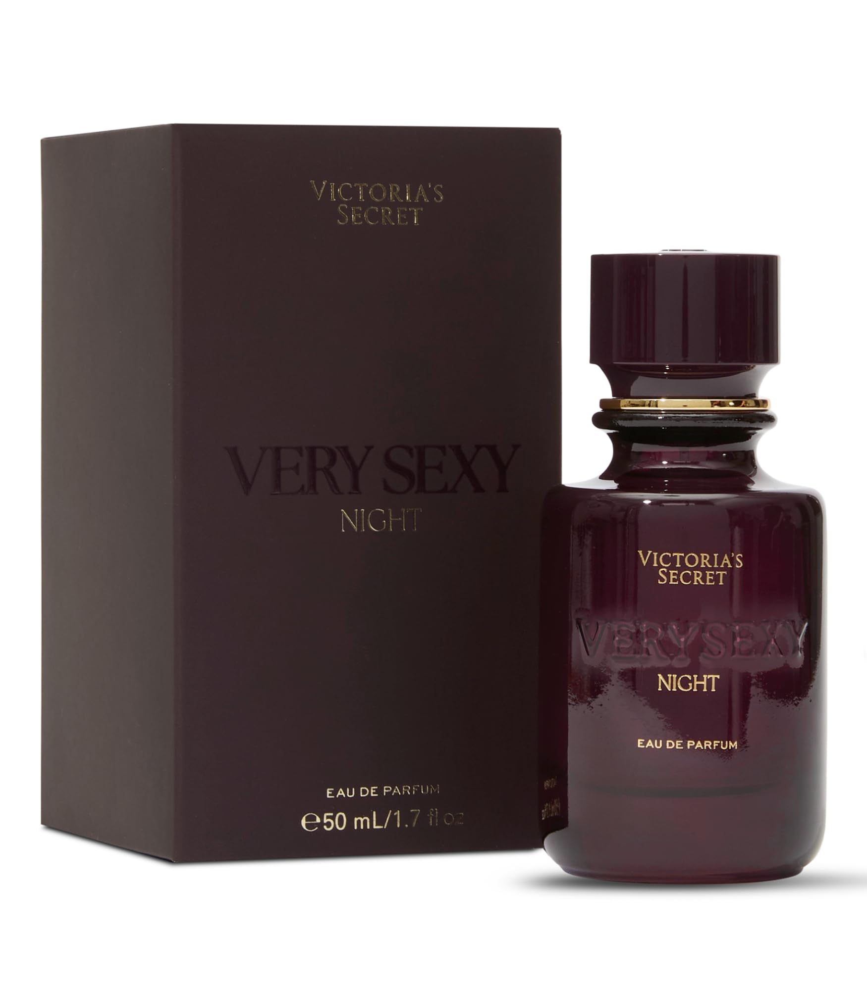 Victoria's Secret Very Sexy Night bottle pour highlights rich floral warmth for evening wear.