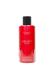 Victoria's Secret Very Sexy Scarlet bottle with rose petals for a sensuous, lasting floral musk.