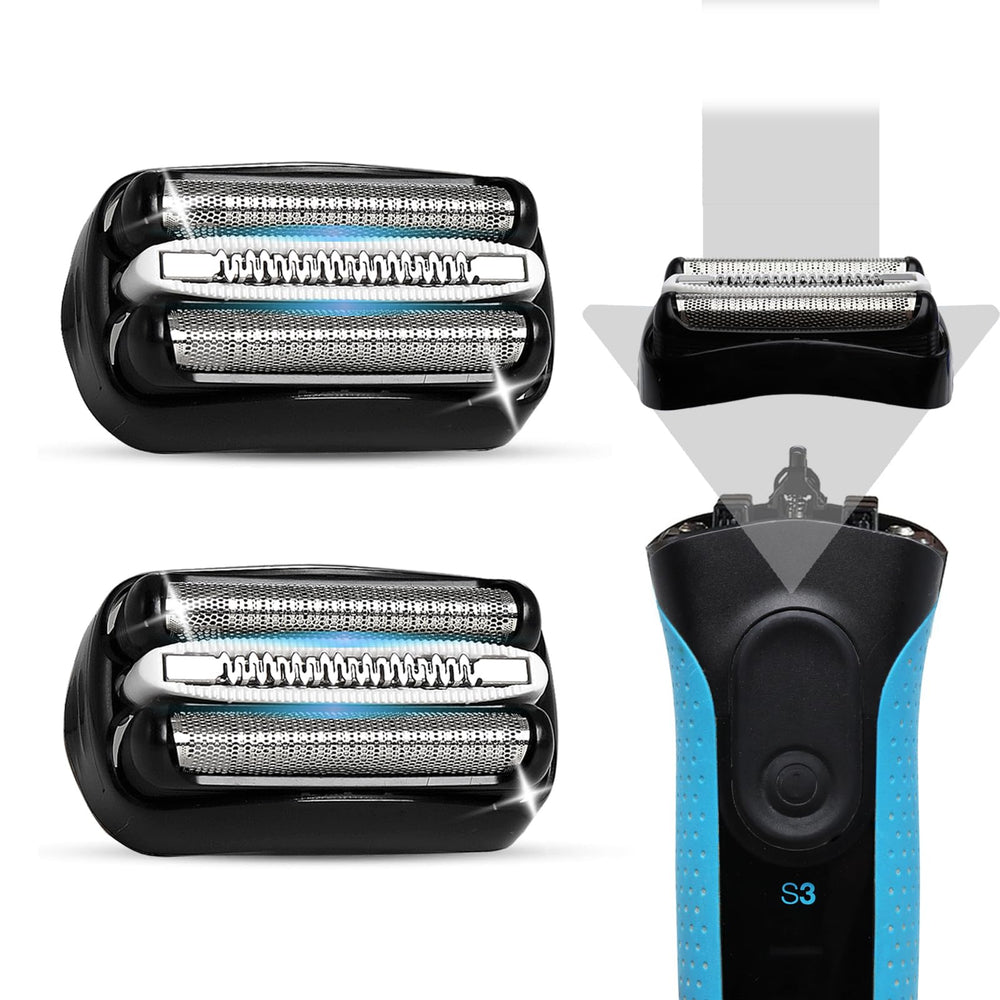 VIDSA 32B foil head for Series 3, front view, comfortable shave