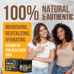 Vie Naturelle Batana oil on skin illustrates deep moisturization without greasiness.