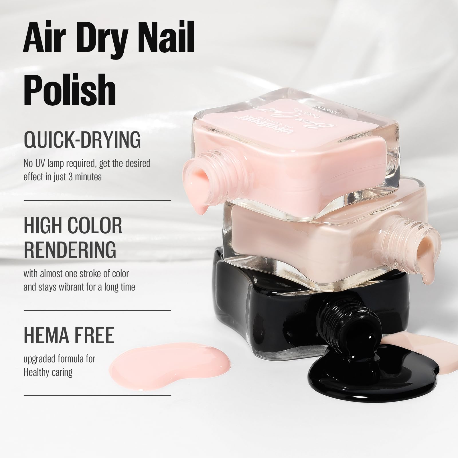 Vieafenti salon-ready base for quick nail art at home.