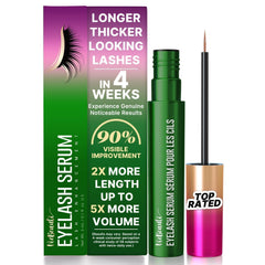 VieBeauti eyelash serum bottle applied along upper lash line for daily conditioning