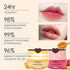 Vienflona bee lip balm stick in use delivers quick moisture on-the-go.
