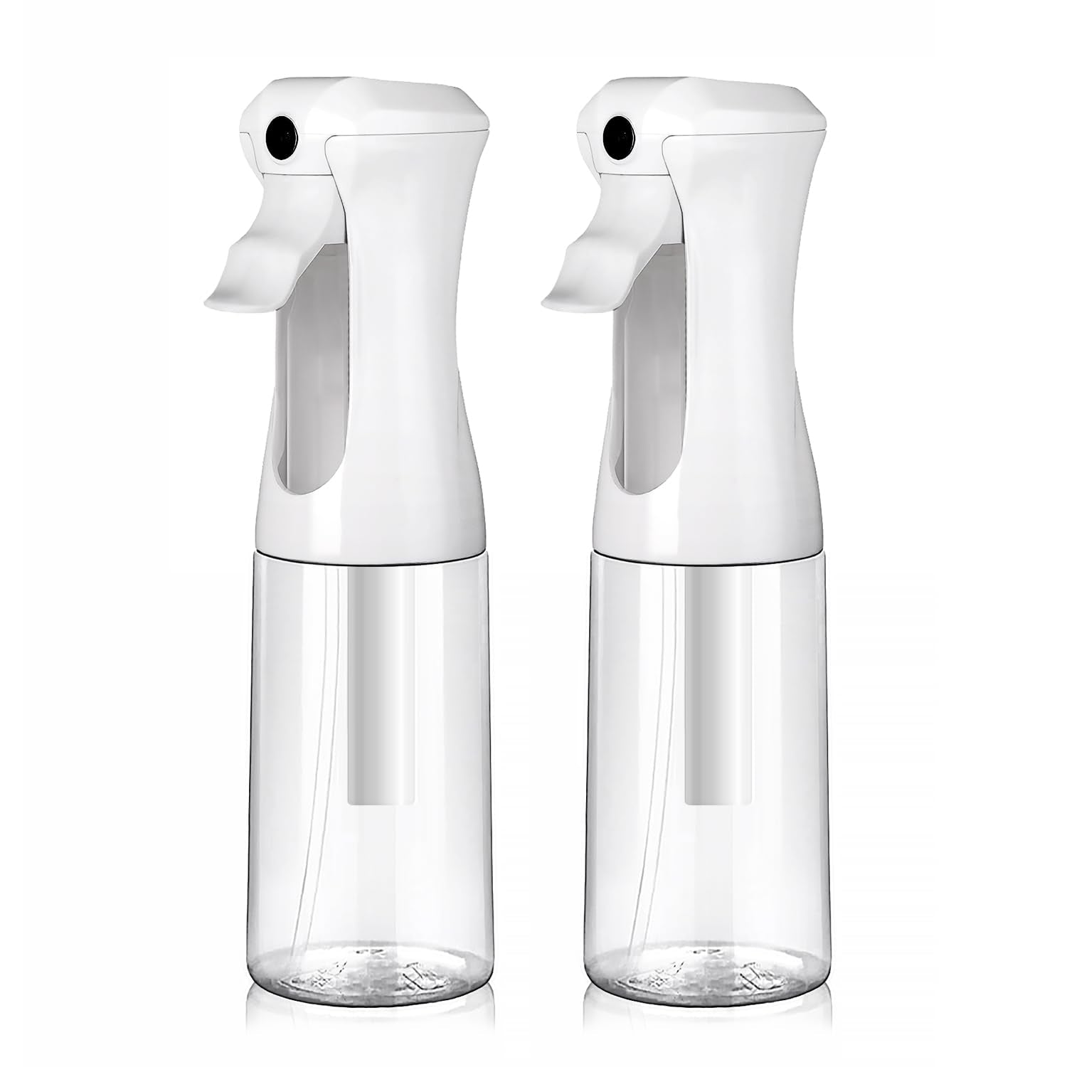 Vigor Path continuous spray bottle for hair delivers an even, long-lasting mist.