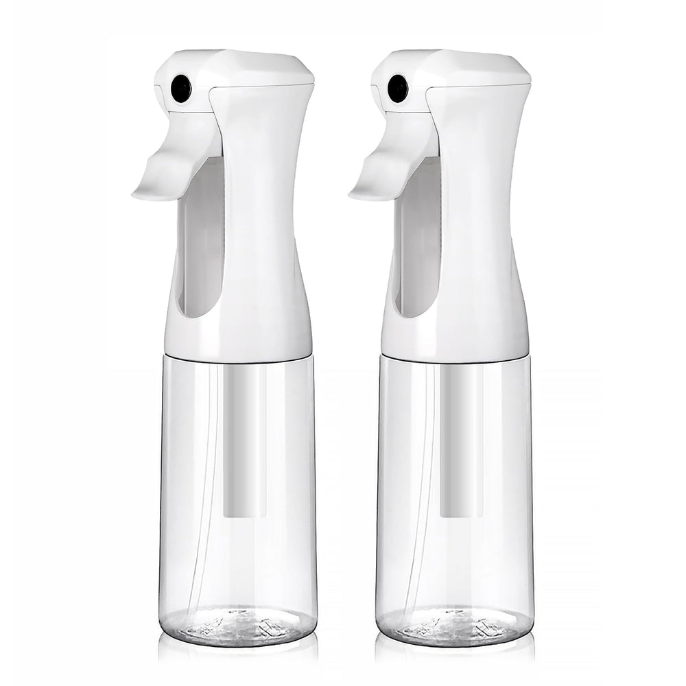 Vigor Path continuous spray bottle for hair delivers an even, long-lasting mist.
