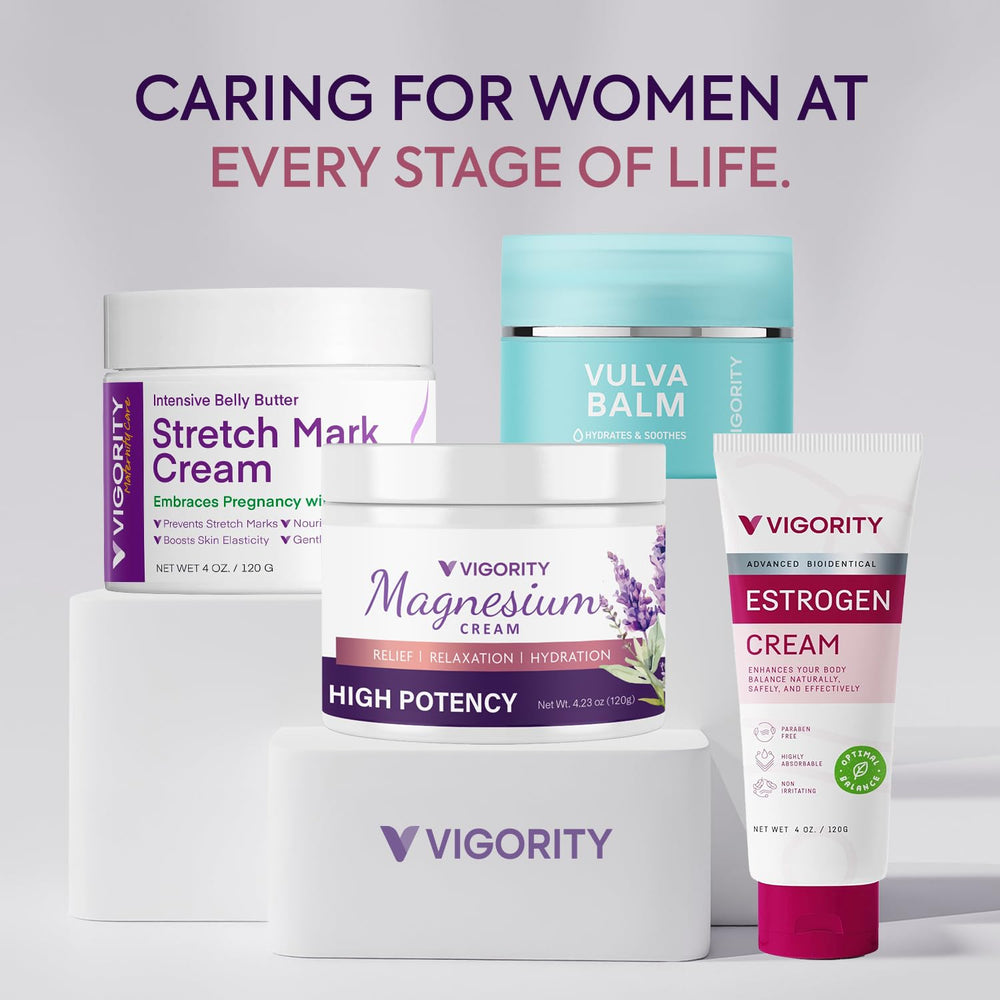 Vigority magnesium lotion application on a child promotes soothing nightly care.