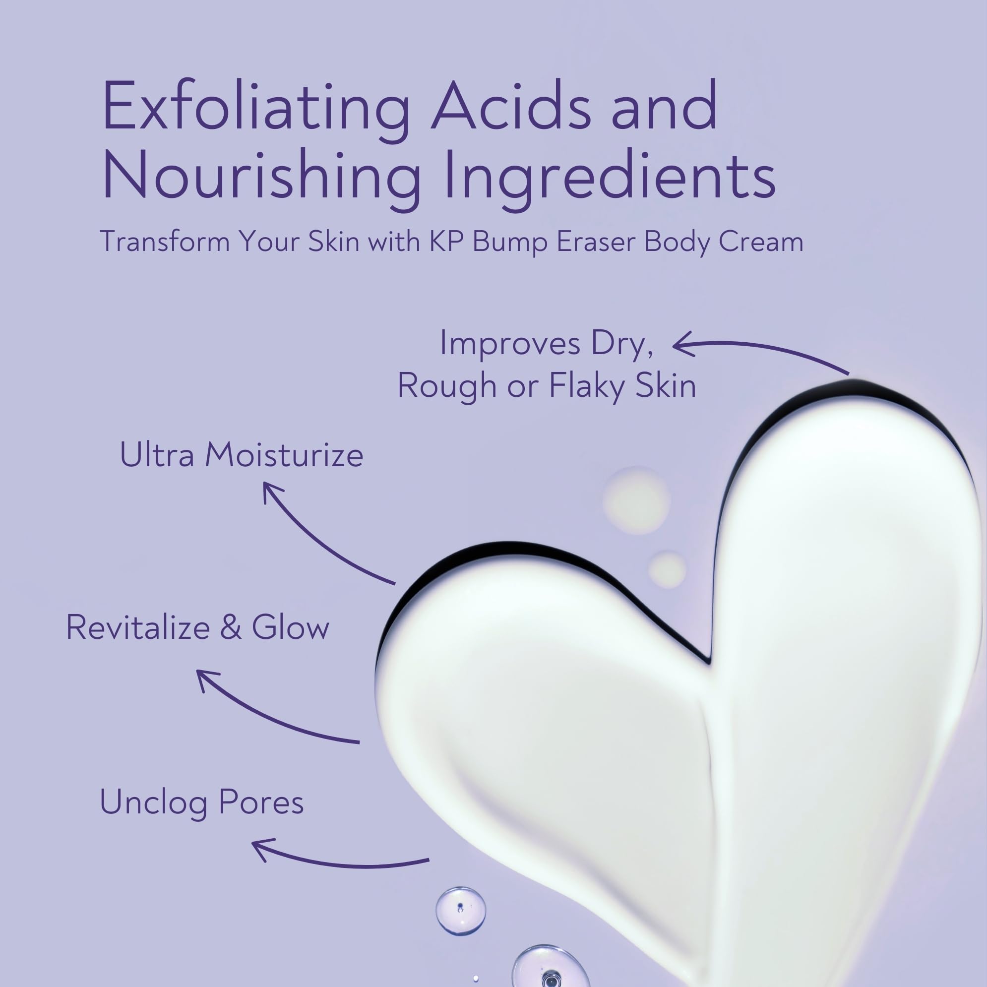 Vigority Smooth skin texture after KP care routine.
