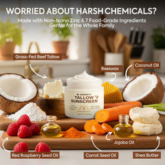 Vigority sunscreen application on face shows even coverage