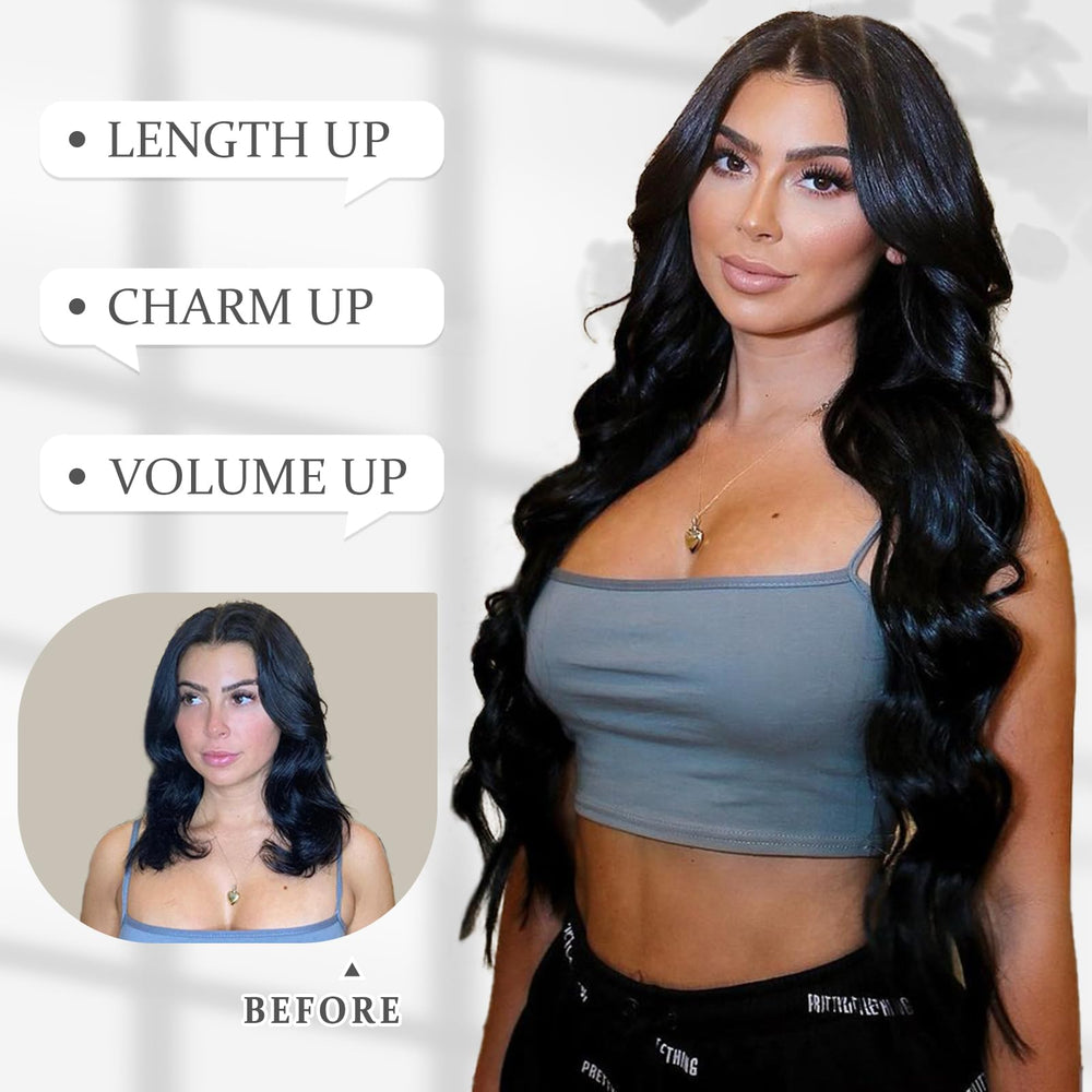 Vigorous long 24-inch extensions delivering instant added length