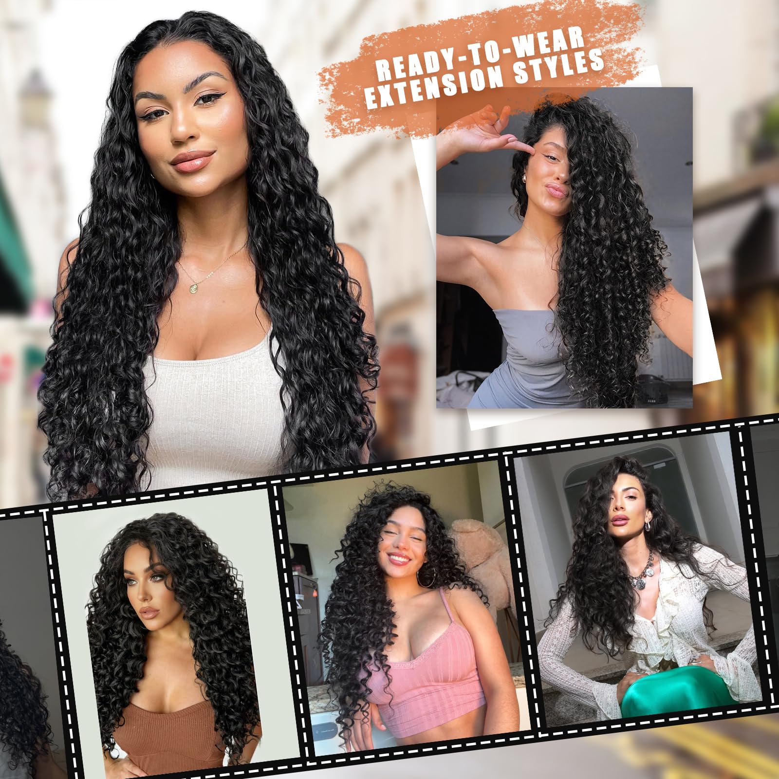 Vigorous Curly Clip-In Extensions premium gift packaging and bonuses