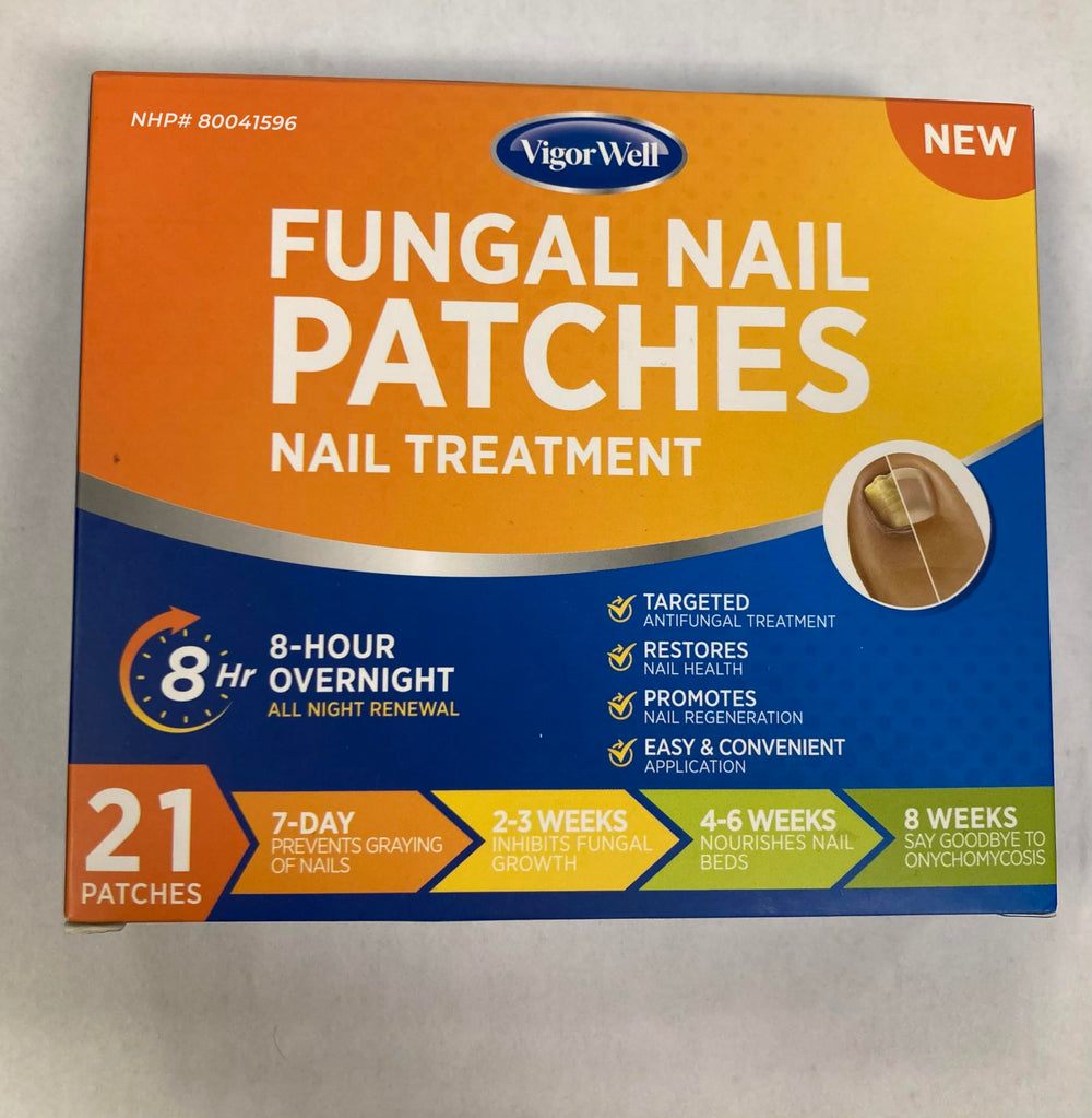 VigorWell discreet patch helps keep nails dry during sleep.