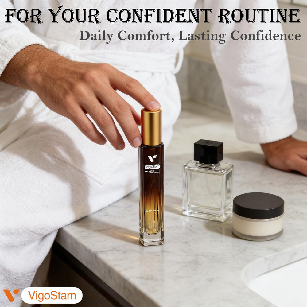 VigoStam Delay Spray cap closeup highlighting clean, fast-acting texture
