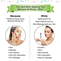 VIJUVE sonic infuser battery compartment close-up showcases portable design for on-the-go skincare