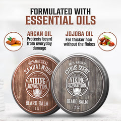 Viking Revolution ingredients: argan oil and mango butter nourish beard