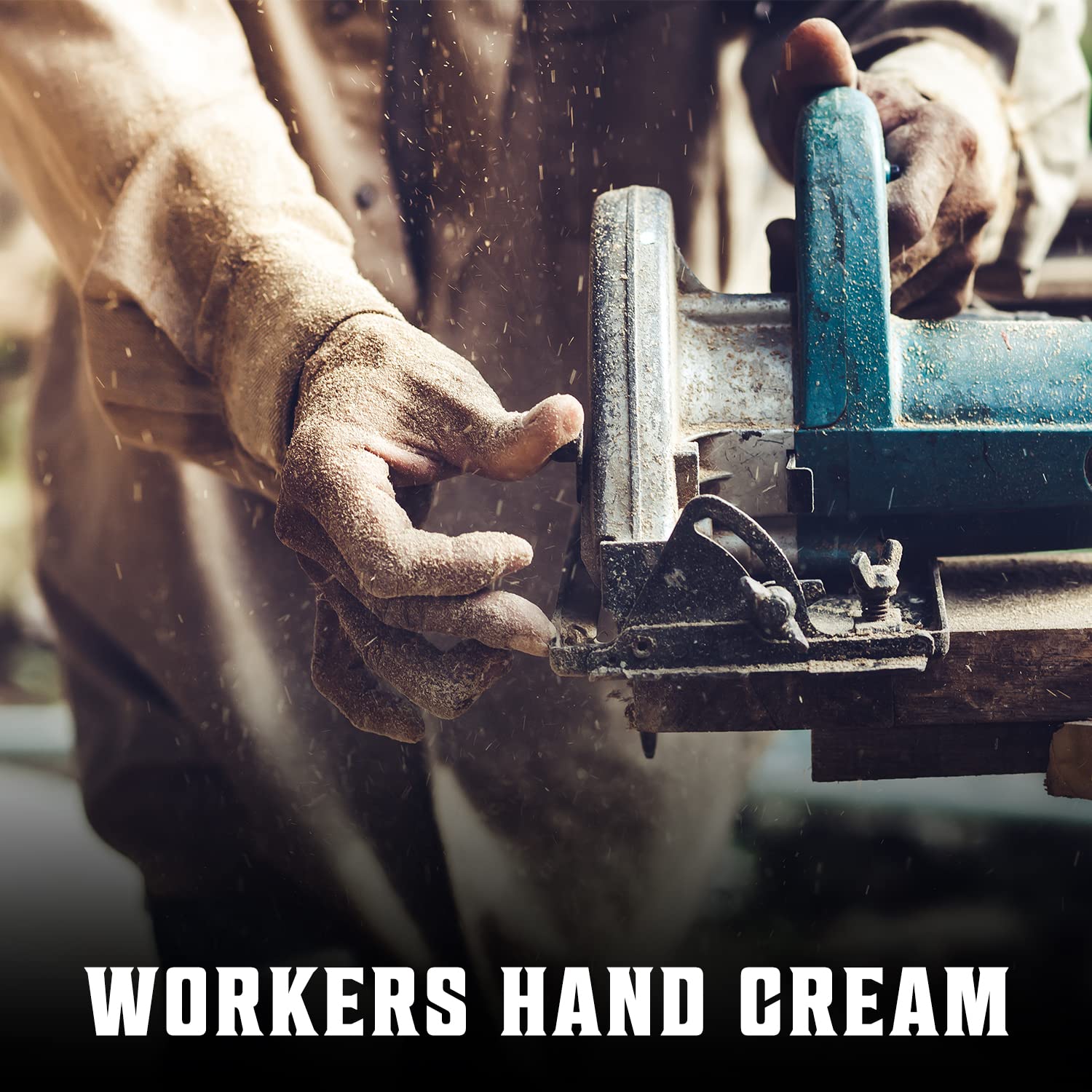 Viking Revolution hand cream during a workday for quick absorption.