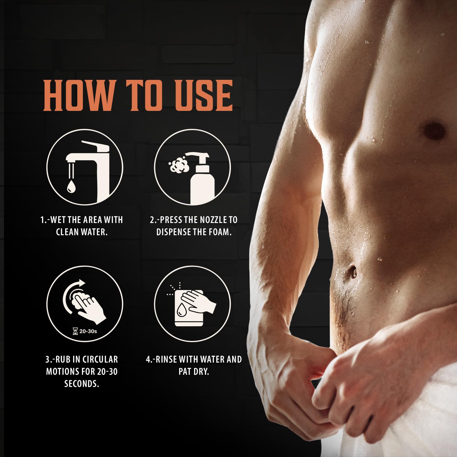 Viking Revolution mens intimate wash-witch-hazel bottle showcases soothing properties.