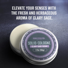 Viking Revolution mens solid cologne packaging showcases gift-ready presentation.