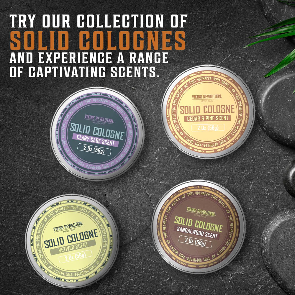 Viking Revolution Vetiver scent profile—woody, earthy notes ideal for daily wear.