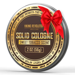 Viking Revolution Sweet Tobacco solid cologne application for on-the-go scent