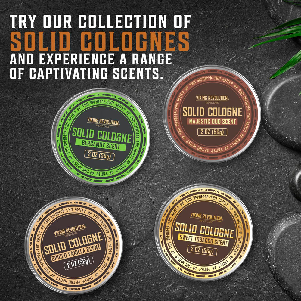 Viking Revolution Sweet Tobacco solid cologne easy pocket carry