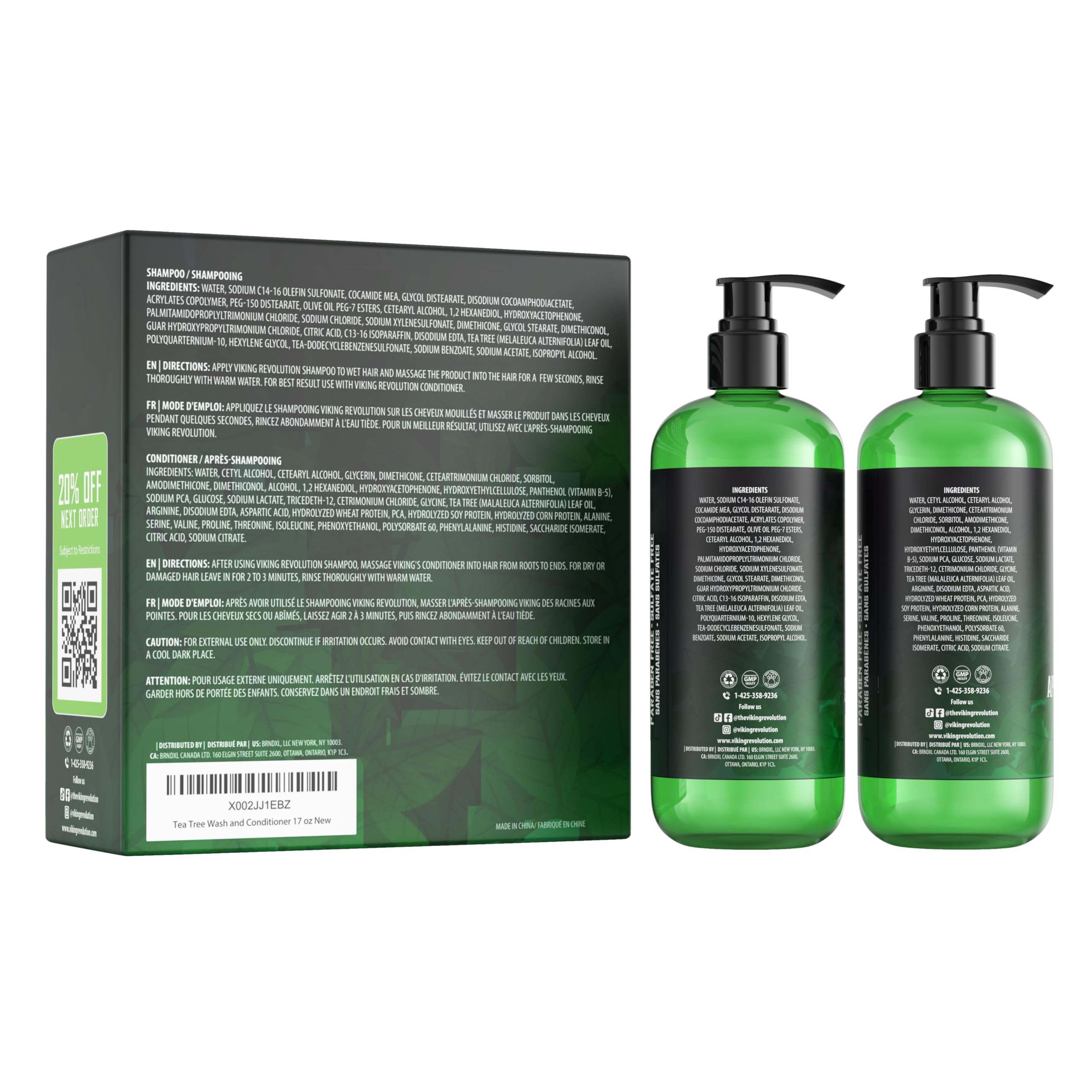 Viking Revolution Tea Tree aroma conveys fresh invigorating scent.