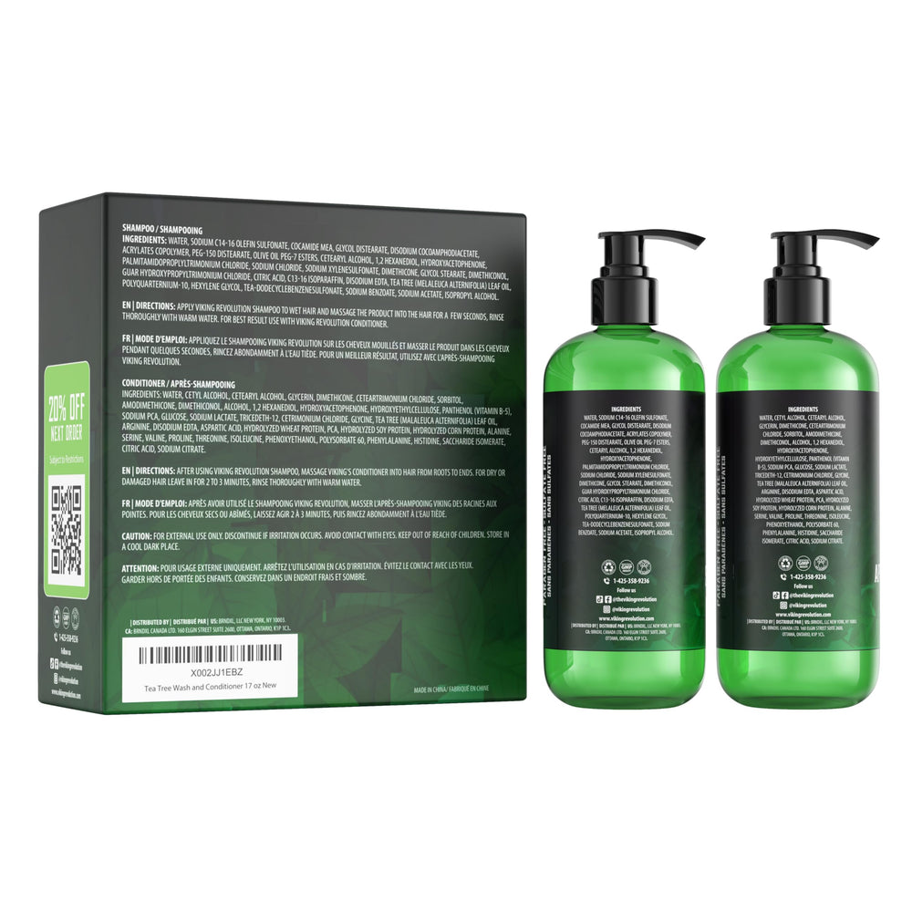 Viking Revolution Tea Tree aroma conveys fresh invigorating scent.