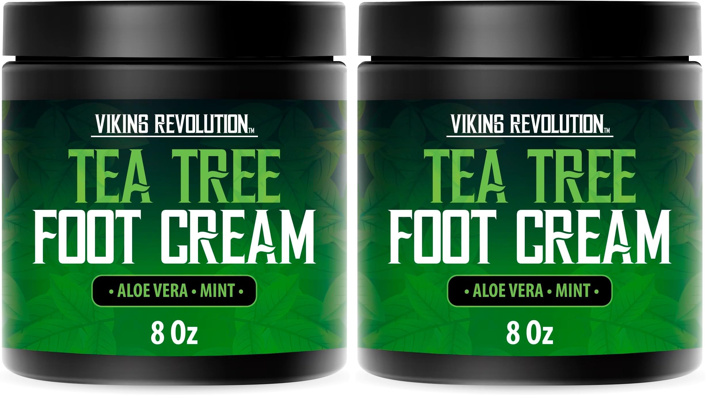 Viking Revolution Tea Tree Foot Cream jar for dry feet hydration