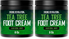 Viking Revolution Tea Tree Foot Cream jar for dry feet hydration